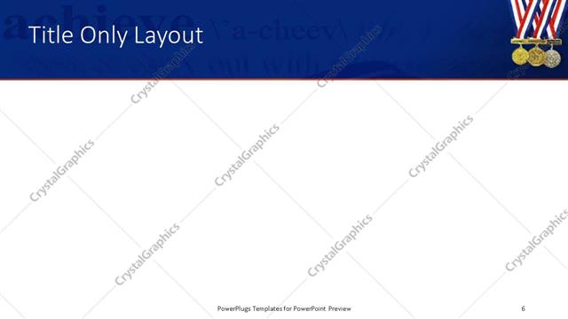 Title Only presentation slide layout