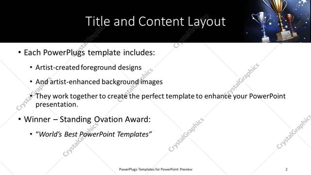 Title and Content presentation slide layout