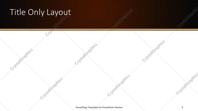 Title Only presentation slide layout