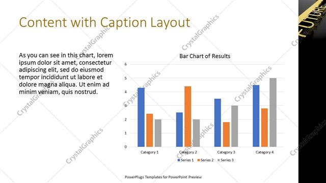 Content with Caption presentation slide layout