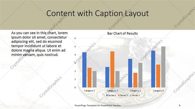 Content with Caption presentation slide layout