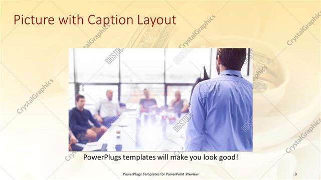 Picture with Caption presentation slide layout