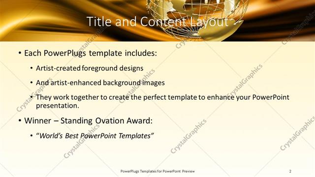 Title and Content presentation slide layout