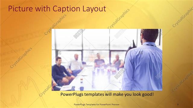 Picture with Caption presentation slide layout