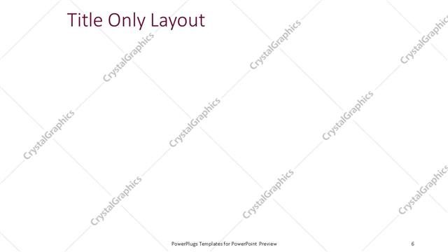 Title Only presentation slide layout