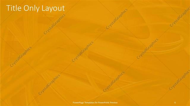 Title Only presentation slide layout