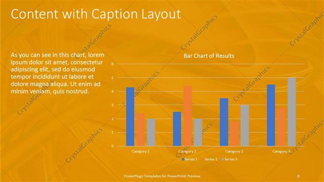 Content with Caption presentation slide layout