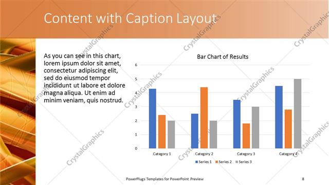 Content with Caption presentation slide layout
