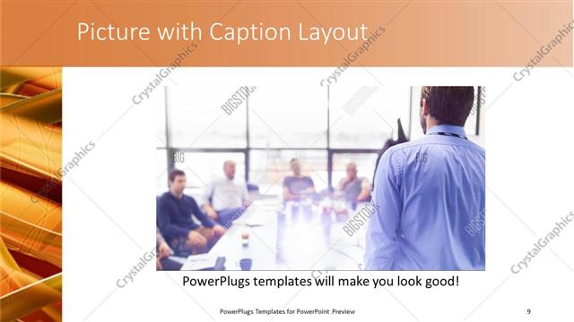 Picture with Caption presentation slide layout