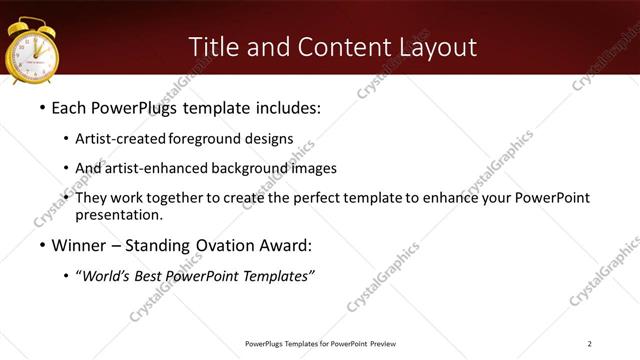 Title and Content presentation slide layout