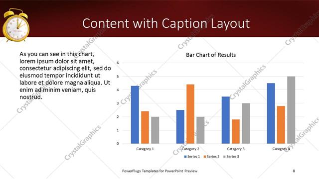 Content with Caption presentation slide layout