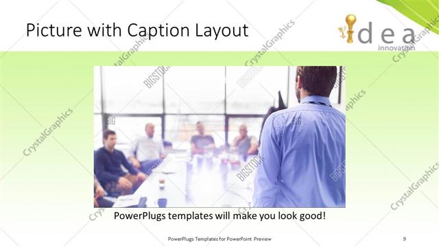 Picture with Caption presentation slide layout