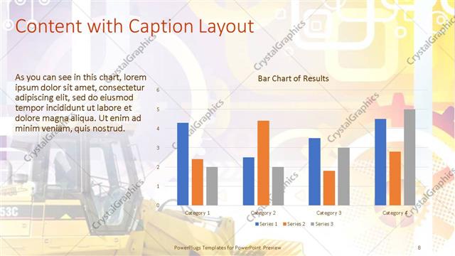 Content with Caption presentation slide layout