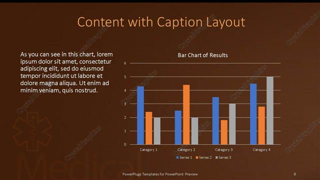 Content with Caption presentation slide layout