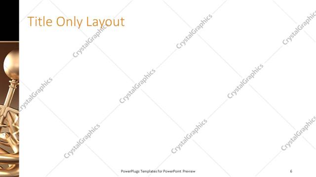 Title Only presentation slide layout