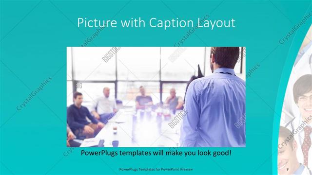 Picture with Caption presentation slide layout