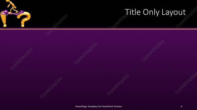 Title Only presentation slide layout
