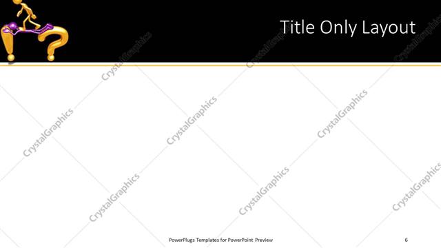 Title Only presentation slide layout