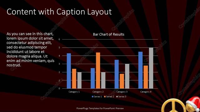 Content with Caption presentation slide layout
