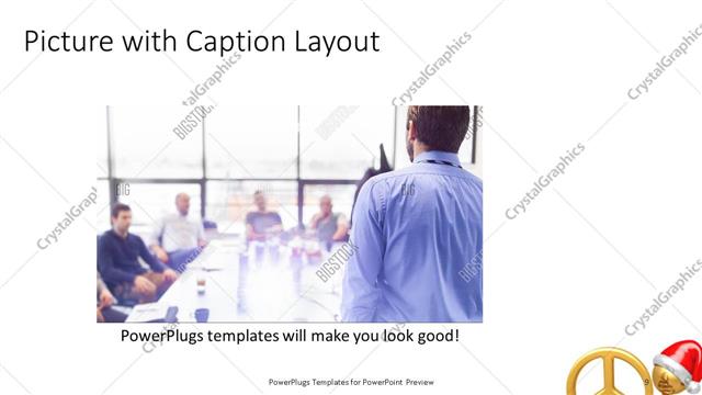 Picture with Caption presentation slide layout