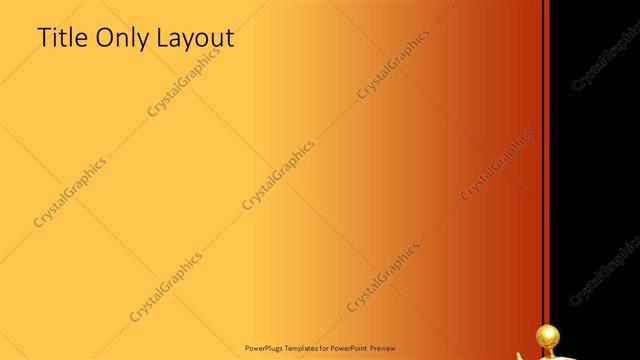 Title Only presentation slide layout
