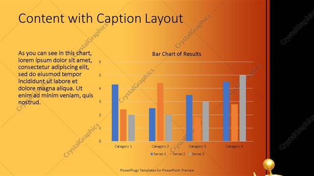 Content with Caption presentation slide layout