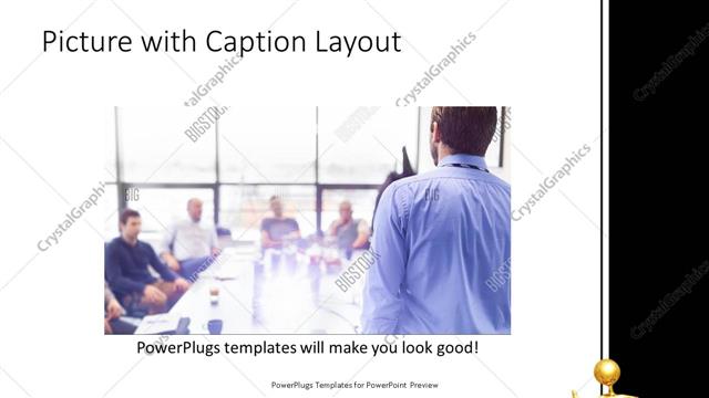 Picture with Caption presentation slide layout