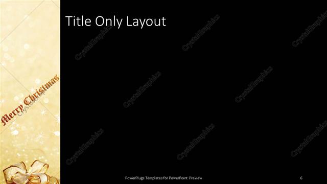 Title Only presentation slide layout
