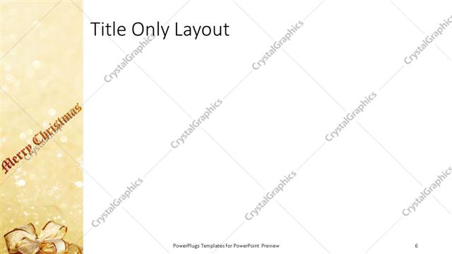 Title Only presentation slide layout