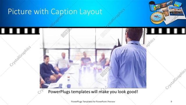 Picture with Caption presentation slide layout