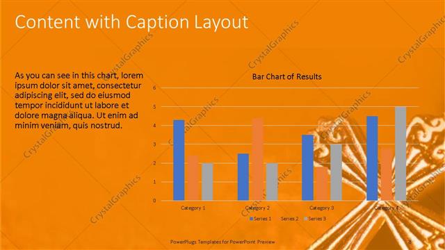 Content with Caption presentation slide layout