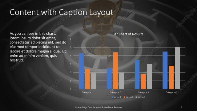 Content with Caption presentation slide layout
