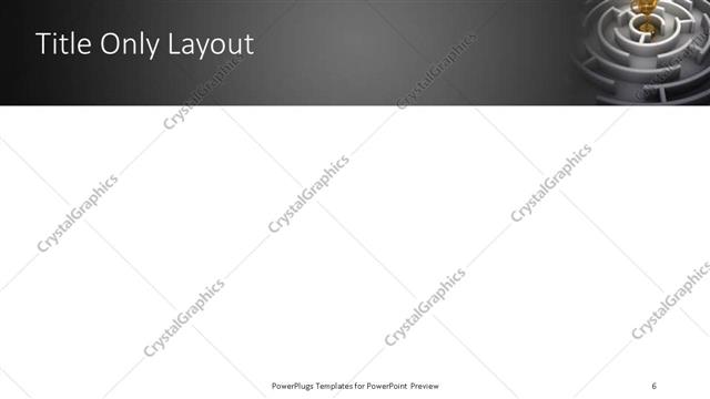 Title Only presentation slide layout