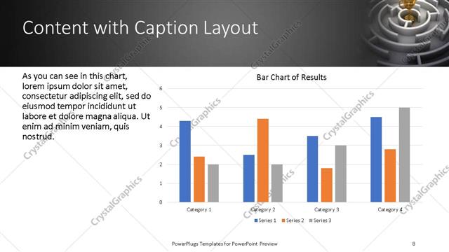 Content with Caption presentation slide layout