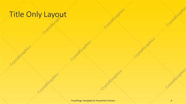 Title Only presentation slide layout