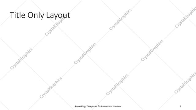 Title Only presentation slide layout