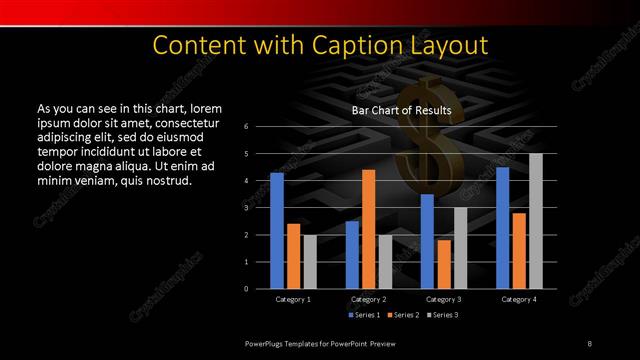 Content with Caption presentation slide layout