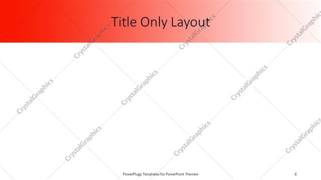 Title Only presentation slide layout