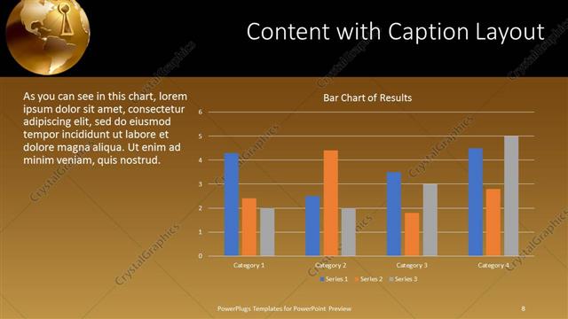 Content with Caption presentation slide layout