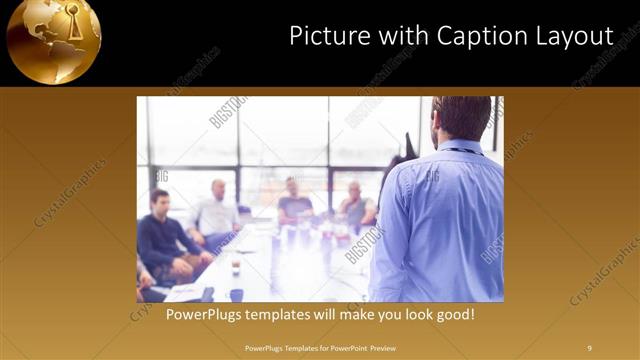 Picture with Caption presentation slide layout