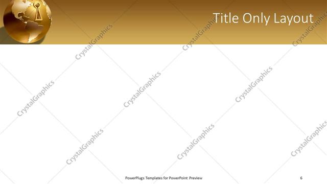 Title Only presentation slide layout