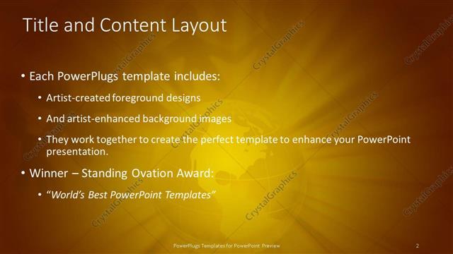 Title and Content presentation slide layout