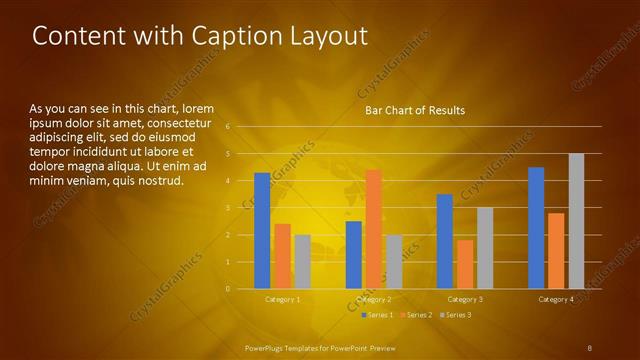 Content with Caption presentation slide layout
