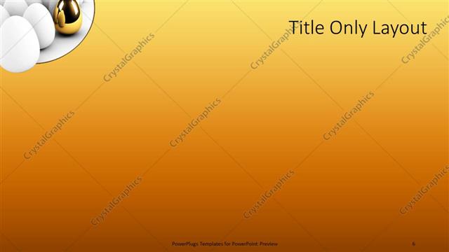 Title Only presentation slide layout
