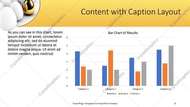 Content with Caption presentation slide layout