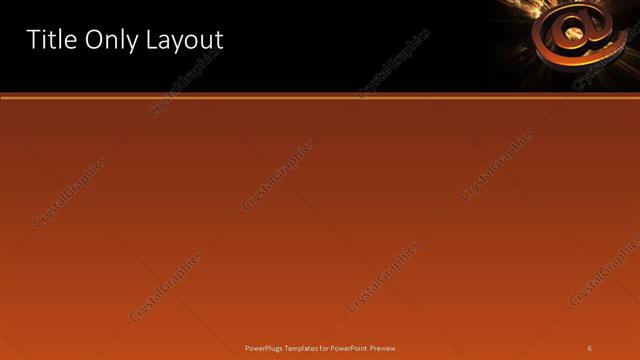 Title Only presentation slide layout