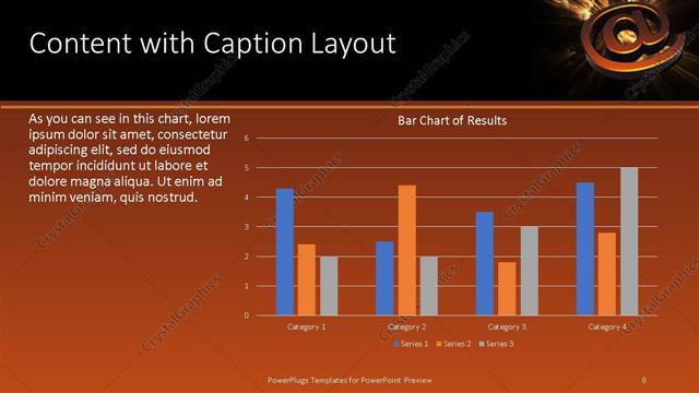 Content with Caption presentation slide layout