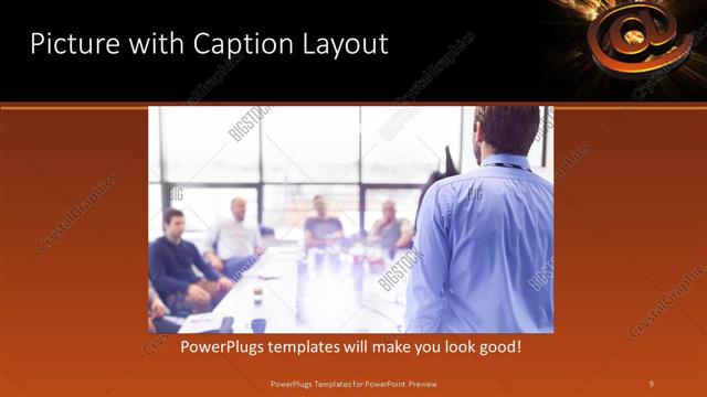 Picture with Caption presentation slide layout