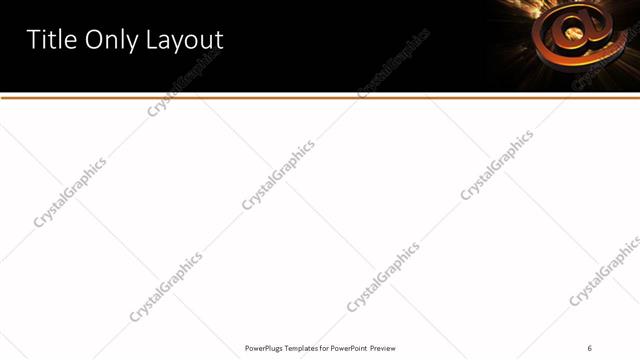 Title Only presentation slide layout