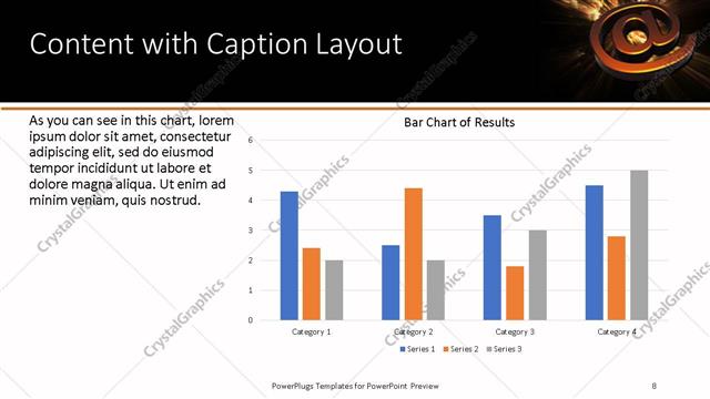 Content with Caption presentation slide layout